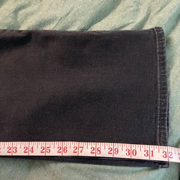 Levi's Superlow Bootcut Jeans Womens 32 Black Stretch Denim Y2K - Picture 13 of 13